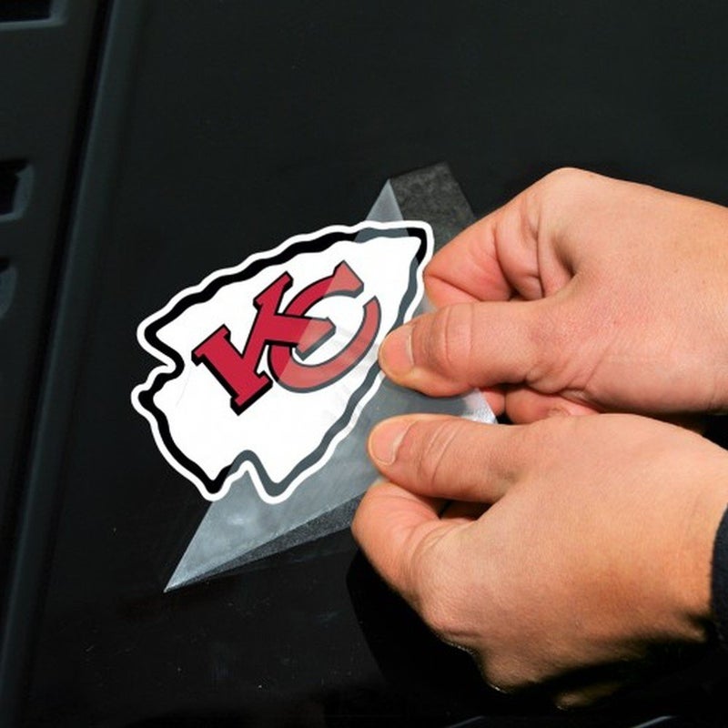 WinCraft Kansas City Chiefs Decal 4x4 Perfect Cut Color - Image 2